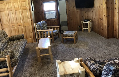 Hines Resort | Cabin 15 Lakefront Cabin @ Family/Pet Friendly Resort Fishing Dock