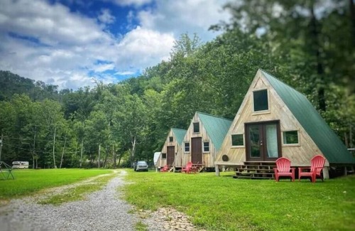 Northern Cabin | Cabin #2 Amalia - Custom Built A-Frame Artists Retreat - Pet and Kid Friendly