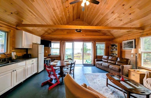 Franklin House | Cabin and Canvas Lakefront Retreat, family, beach, 1dog, fire pit