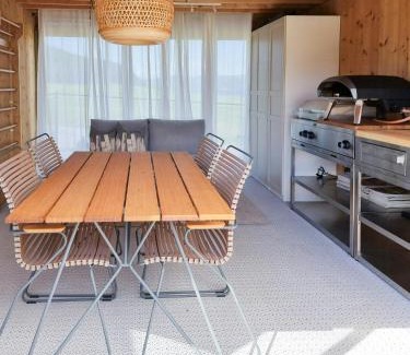 Hjelmeland House | Cabin By The Fjord With Rooftop Terrace On Randøy