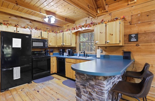 Blue Ridge Cabin | Cabin just 5 miles from Downtown Blue Ridge! Game Room & Hot Tub! Dogs Welcome!