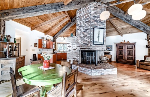 Burnt Ranch House | Cabin near the river with private pool, wood-burning fireplace & patio