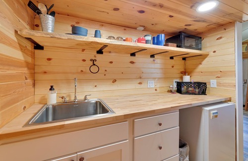 Austinville Apartment | Cabin on River’s Edge Trail in Steamboat Rock!