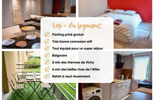 Bellerive-sur-Allier Apartment | Calme et terrasse privée près de Vichy