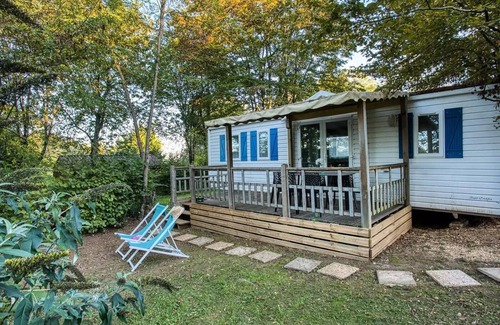 Saint-Cirq House | Camping Brin d'Amour * - MOBILE HOME BERMUDES PLUS (3 bedrooms, TV, dishwasher) 6 persons