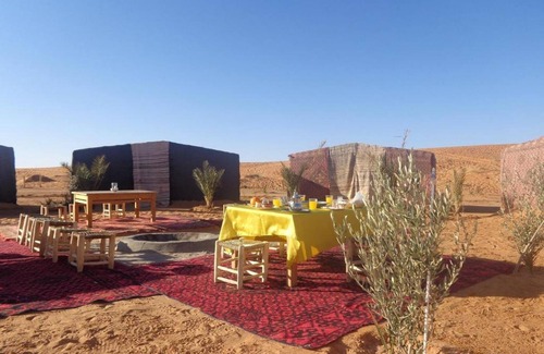 Merzouga Cabin | Camel trek bivouac in Merzouga