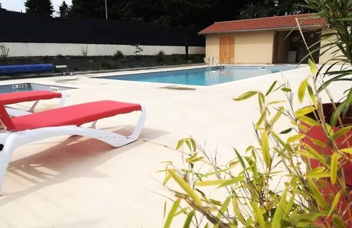 Saint-Bonnet-le-Chateau House | Camping de la Belle Etoile * - Mobilhome Nirvana Great comfort 3 bedrooms terrace 6 people