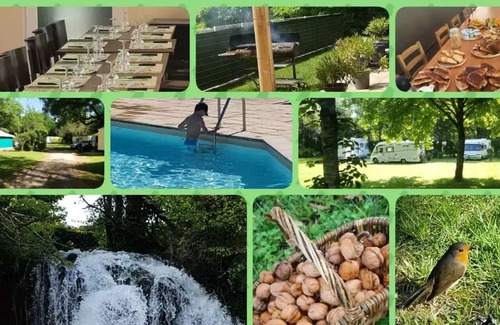 Cubjac House | Camping de l'Ilot *** - 3-room canvas bungalow for 4 people Without sanitary facilities