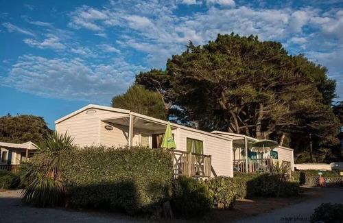 Saint-Michel-Chef-Chef House | Camping du Bord de Mer * - Eco mobile home 3 bedrooms + terrace - economical 6 people