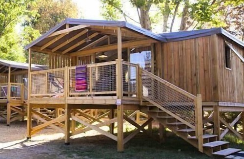 La Plaine-sur-Mer Ski Chalet | Camping Flower La Guichardière* - Cozy Lodge Cabin 3 Rooms 4/6 People