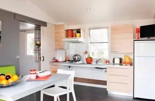 Canet-de-Salars House | Camping Le Caussanel* - Family Premium PMR 30m² - TV air conditioning 4 people