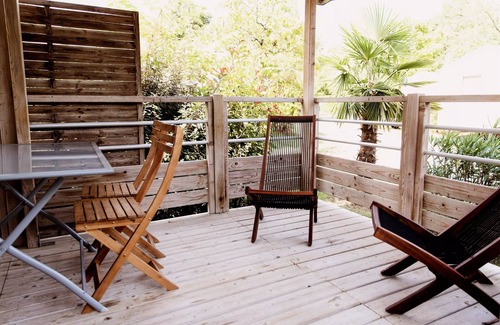 Saint-Laurent-de-Medoc House | Camping Le Paradis * - Bamboo Mobile Home 3 Rooms 4 People + TV
