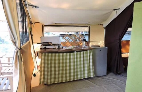 Venterol RV Rental | Camping Les Terrasses Provençales* - Tent Lodge 3 rooms 4 people Without Sanitary
