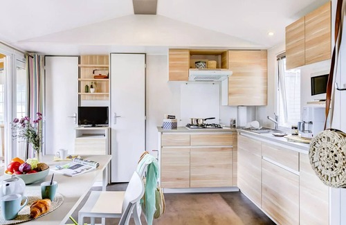 Landevieille House | Camping Romanée L'Evasion* - Mobile home CONFORT - 3 bedrooms - Clim. 6 persons