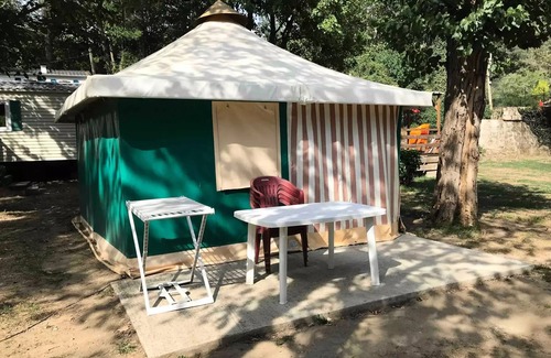 Pont d'Herault House | Camping the Gorges de l'Hérault* - Canvas bungalow 3 rooms 4/5 people Without toilet blocks