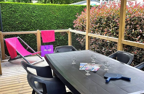 La Baule-Escoublac House | Campsite La Roseraie * - Prestige Cottage - 3 bedrooms: 37 m² + 18 m² semi-covered terrace for 6 people