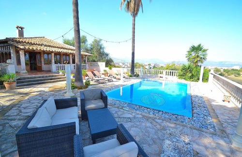 Muro Ski Chalet | Can Bisbe 187 traditional villa with private pool, beautiful views, barbecue and table tennis