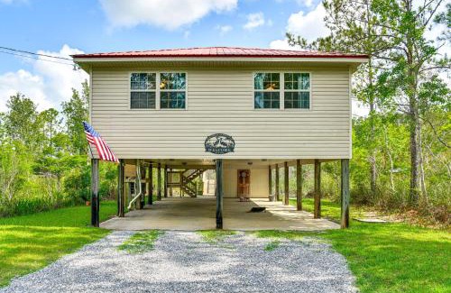 Shoreline Park House | Canal-Front Abode with Private Dock in Bay St Louis