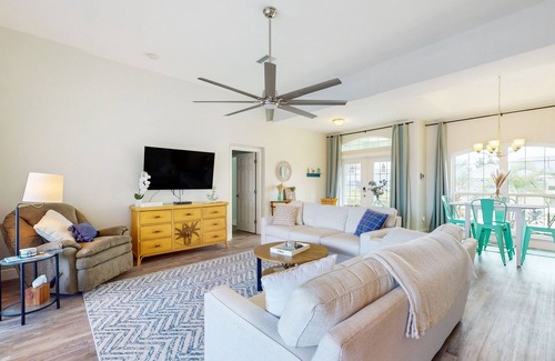 Pinehurst House | Canal-front home with private heated pool, patio, canal views & bikes
