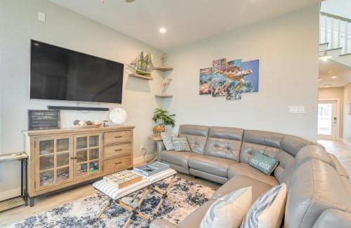 Galveston House | Canal-Front Home, Walk to Sea Isle Beach!