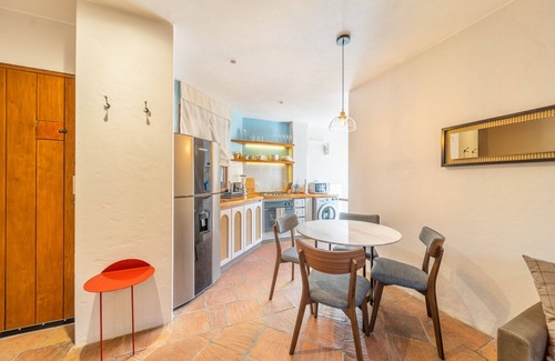 La Candelaria Apartment | Candelaria | Lux Vintage 2BR | Chimney, Patio, BBQ