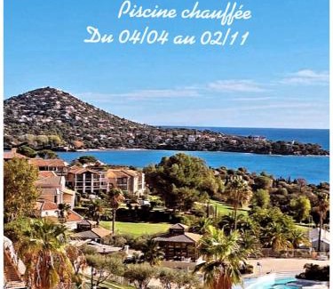 Cap Esterel Apartment | CAP Estérel Pierre et vacances ,Piscine chauffée dès le 05 avril au 02 novembre Grand T2 , terrasse,jardin clos ,parking,Clim