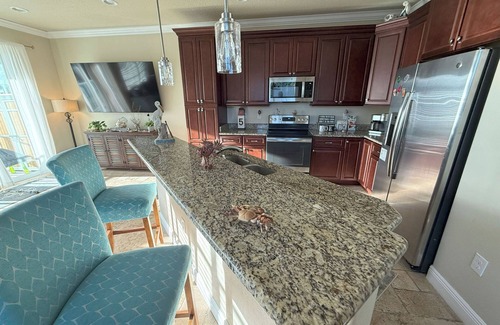 Merritt Island House | Cape Crossing Townhome Marina View fully furnished 3 bedroom sleep 8 heated pool