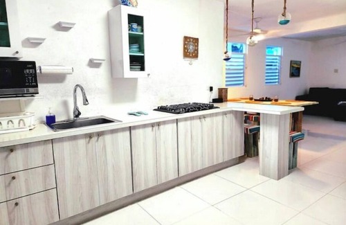 Arroyo House | Caribbean Sea Beach Front 1st fl Fisherman Village Boardwalk A/C WiFi BBQ House