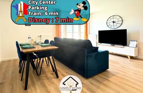 Serris Apartment | Cartier Disney 7min Train 6min Paris parking