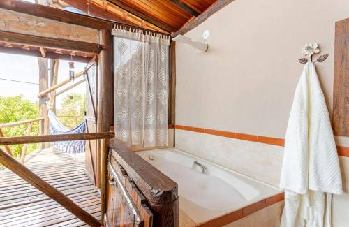 Caetetuba House | Casa de Hospedes Chalé Rustico com Banheira e Piscina Privativa a 1h de SP Espaço Totalmente Privativo