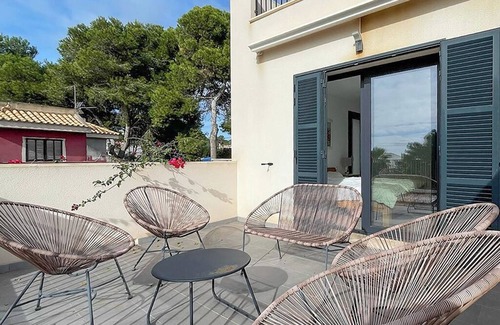 Cala Pi House | Casa Limón vacation home for up to 6 guests in Cala Pi with sea views and private pool