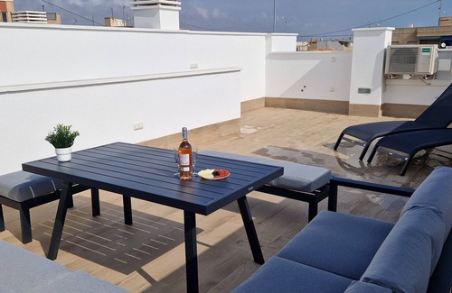 Los Cuarteros House | Casa Luz Solar in Lo Pagan modern, comfortable house with private pool