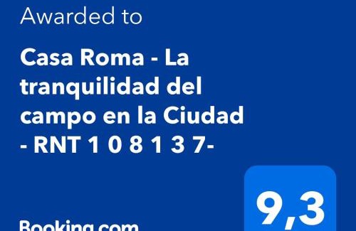 Salento House | Casa Roma - La tranquilidad del campo en la Ciudad - RNT 1 0 8 1 3 7-