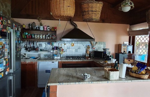 Pollina Villa | Casale Paradiso Art and Sea. Semi-detached stone villa with swimming pool-sea view