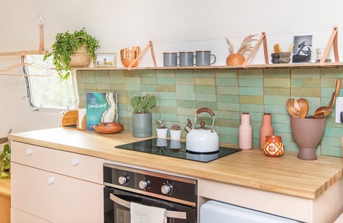 Pedernales Bend House | Casita Coyote - A Cliffside Airsteam with a View and Lake Access