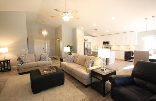 Desert View Village House | Cave Creek Beauty with Sunset and Golf Course Views!