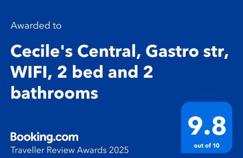 Belso-Ferencvaros Apartment | Cecile's Central, Gastro str, WIFI, 2 bed and 2 bathrooms