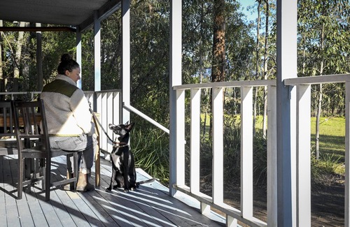 Pokolbin Cabin | Cedar Cabin 1 - 2 bedroom with 1 x queen and 1 King or 2 king singles + sofa bed
