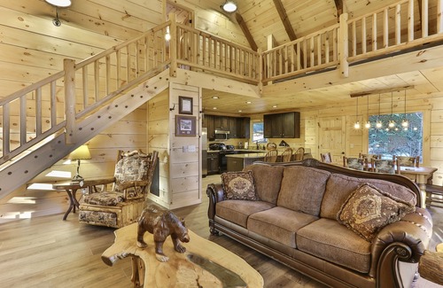Ellijay Cabin | Cedar Shoals - Riverfront, Hot Tub, Dog Friendly/Minimum Age Requirement of 25