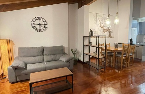 Jaca Apartment | Central Jaca Penthouse: Cozy 2BR + Sofa-bed, Fully Equipped Kitchen