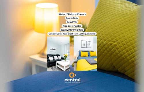 Glenisla Apartment | CENTRAL SERVICED APARTMENTS - 2 Bedroom - Ground Floor - Monthly & Weekly Bookings Welcome - FREE Street Parking - 2 Double Beds - WiFi - Smart TVs in Rooms - Fully Equipped - Heating 24-7 - Contractor & Short Stay Favourite