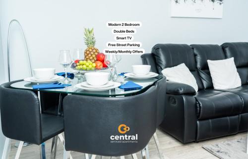 Glenisla Apartment | CENTRAL SERVICED APARTMENTS - 2 Bedroom - Ground Floor - Monthly & Weekly Bookings Welcome - FREE Street Parking - 2 Double Beds - WiFi - Smart TVs in Rooms - Fully Equipped - Heating 24-7 - Contractor & Short Stay Favourite