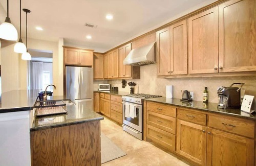 Westfield House | Centrally Located Austin Villa with Hot Tub & Gym