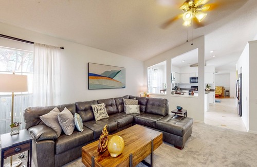 Casselberry House | Centrally located home with a firepit, recently renovated, & large enclosed yard