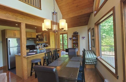 Saint Donat Ski Chalet | Chalet Evergreen, with panoramic view