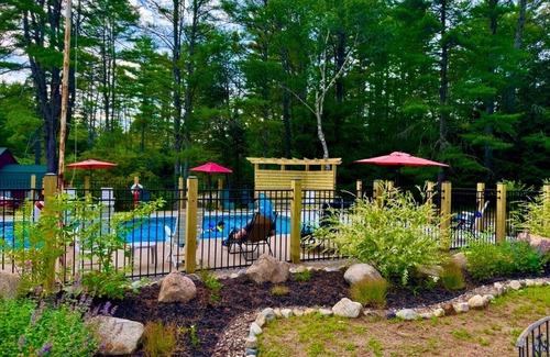 Chestertown House | Chalet Cabin, Pool/AC/Woodstove, Spacious Cabin, Loon Lake