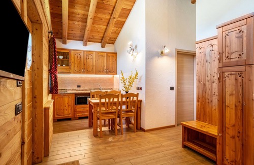 Sant'Antonio di Mavignola Ski Chalet | Chalet 'Camping Faè' with Mountain View, Private Terrace and Wi-Fi