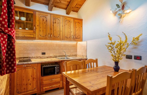 Sant'Antonio di Mavignola Ski Chalet | Chalet 'Camping Faè' with Mountain View, Private Terrace and Wi-Fi