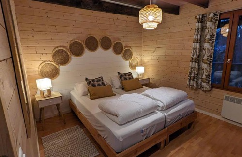 Biron Ski Chalet | Chalet Hulotte avec Spa privatif