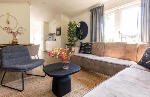 Municipality of Veldhoven Ski Chalet | Chalet in Brabant with Spacious Garden